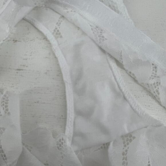 Juicy Couture Intimates White Lace Cheeky Panty Womens Large - Picture 4 of 6